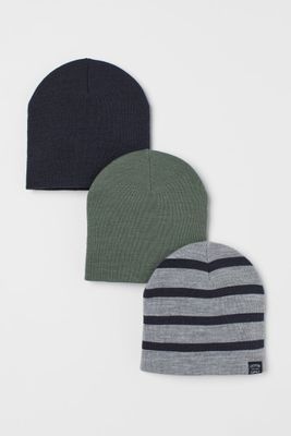 3-pack Fine-knit Hats