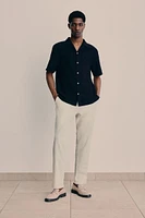 Regular Fit Linen-blend Pants