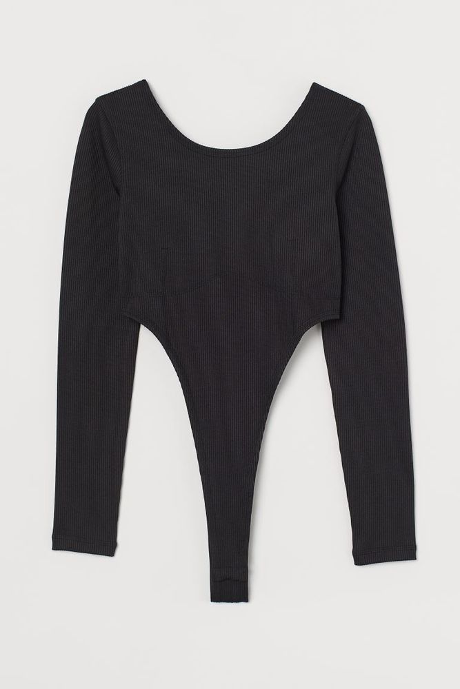 H&M High-leg Bodysuit  High cut bodysuit, Fashion outfits, Fashion forms