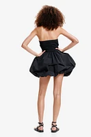 Bubble-hem Bandeau Dress