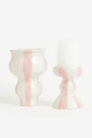 Striped Stoneware Vase