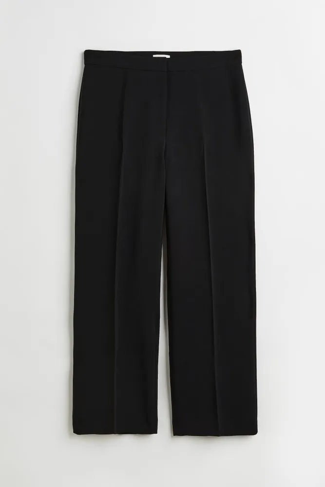 H&M+ Wide-leg Twill Pants