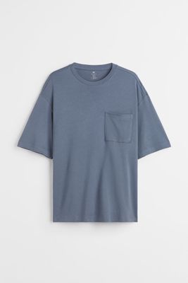 Relaxed Fit Pocket-detail T-shirt