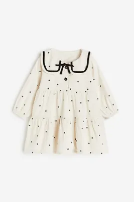 Cotton Dress with Collar