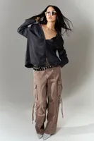 Wide-leg Cargo Pants