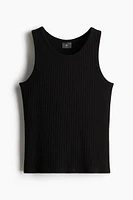 Slim Fit Wide-ribbed Tank Top