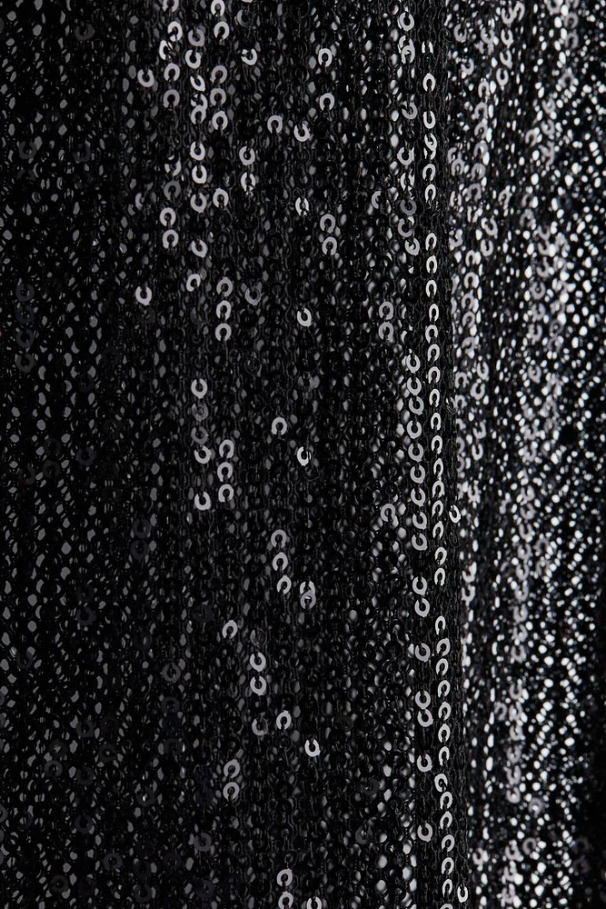 Sequined Fishnet Dress