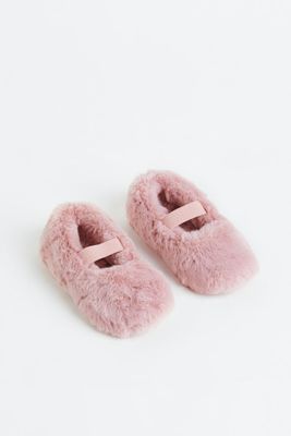 Fluffy Ballet-style Slippers