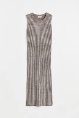 Cashmere-blend Rib-knit Dress
