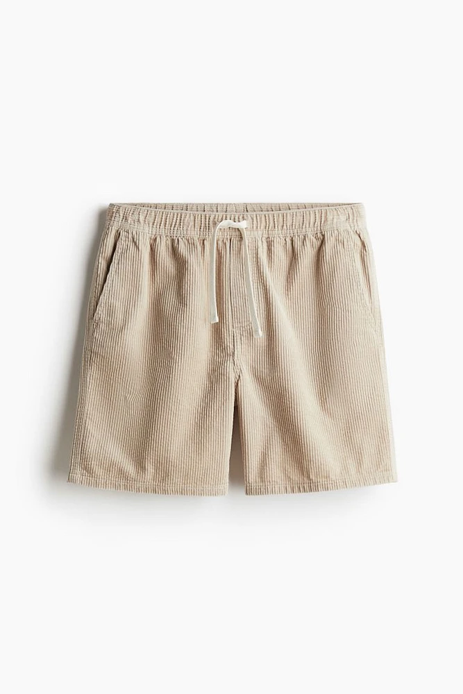 Regular Fit Corduroy Shorts