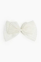 Hair Clip with Pleated Bow