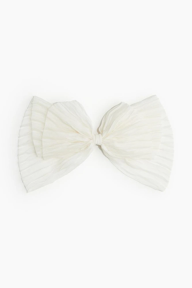 Hair Clip with Pleated Bow