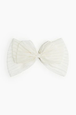 Hair Clip with Pleated Bow