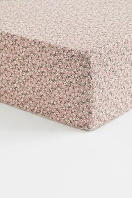 Patterned Cotton Fitted Sheet
