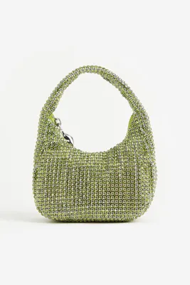 Rhinestone-embellished Mini Bag