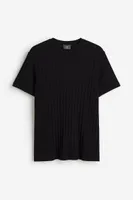 Regular Fit Pointelle-knit T-shirt