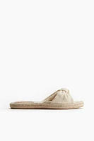 Knot-detail Espadrille Sandals