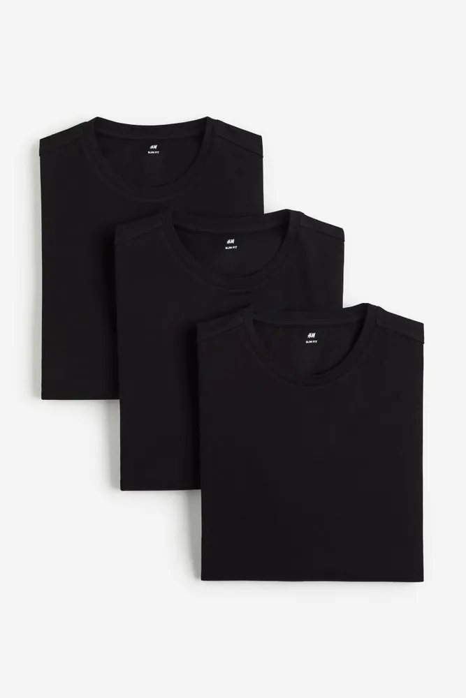 3-pack Slim Fit Jersey Shirts