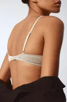 Non-padded Underwire Mesh Bra