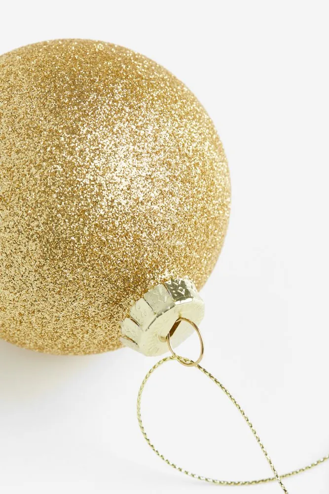Glittery Glass Christmas Ornament