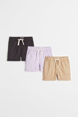 3-pack Cotton Shorts