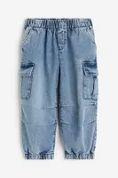 Denim Cargo Pants