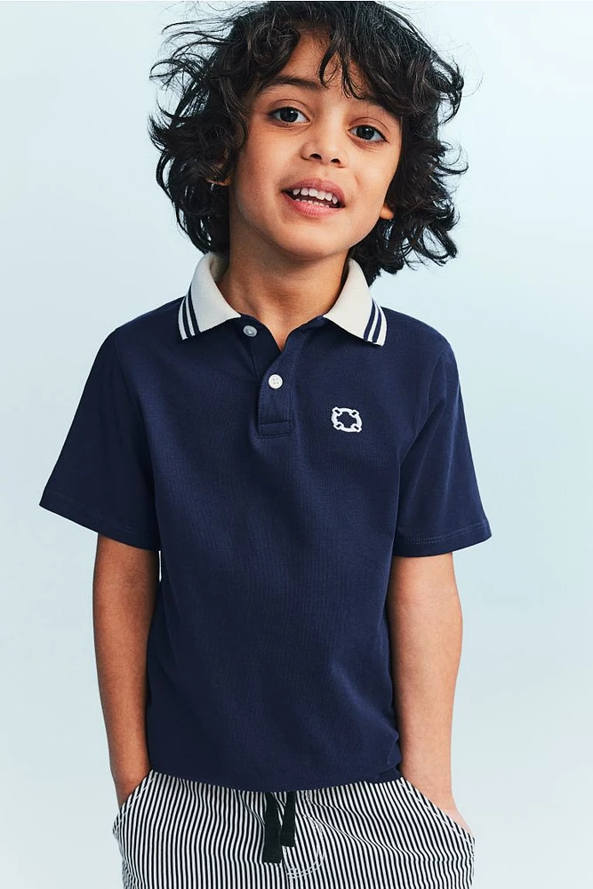 Cotton Jersey Polo Shirt