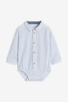 Cotton Shirt Bodysuit