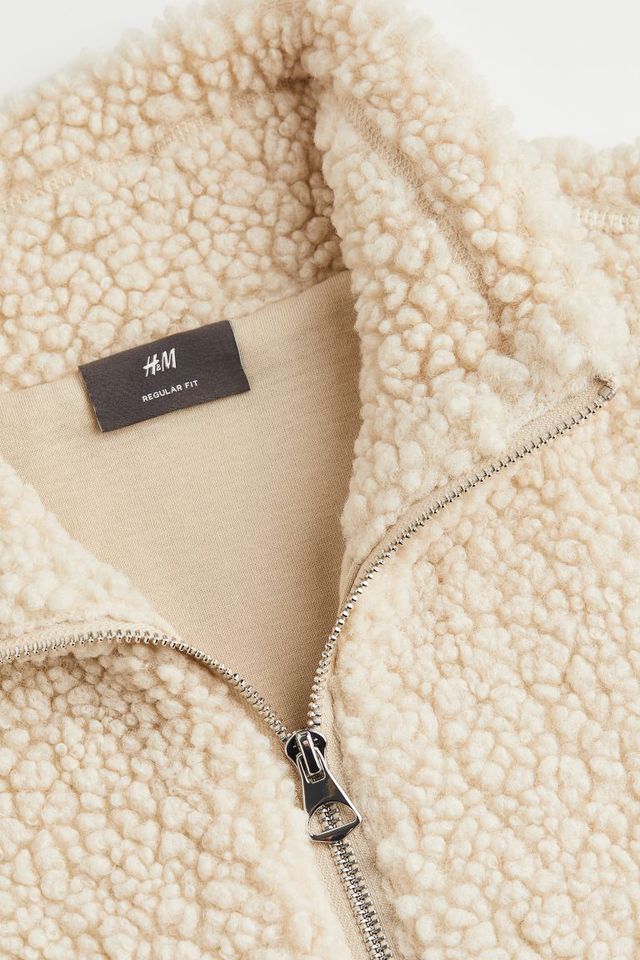 h and m teddy jacket