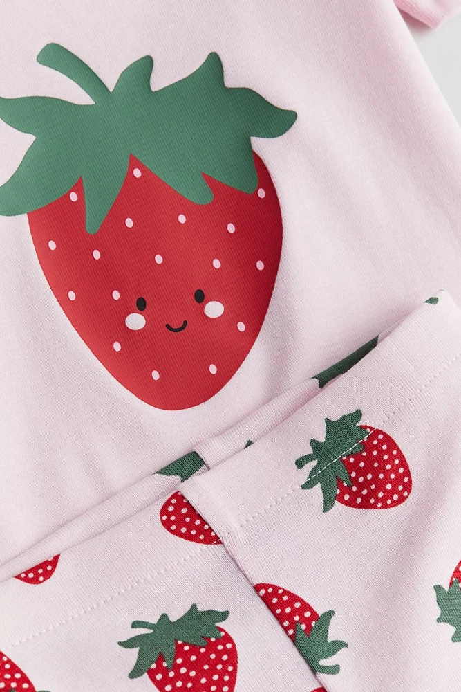 Snug Fit Printed Cotton Pajamas