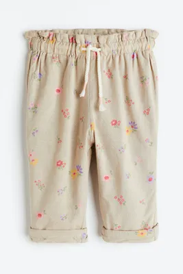 Lined Cotton Pants