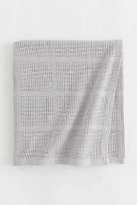 Lattice-knit Cotton Blanket