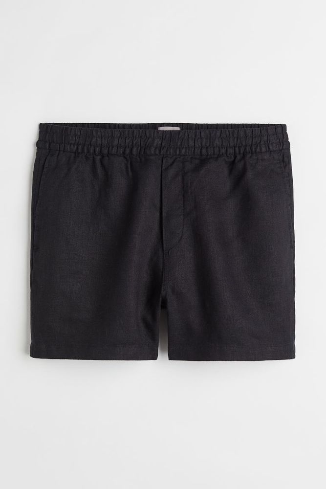 Regular Fit Linen Shorts