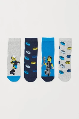 4-pack Patterned Socks
