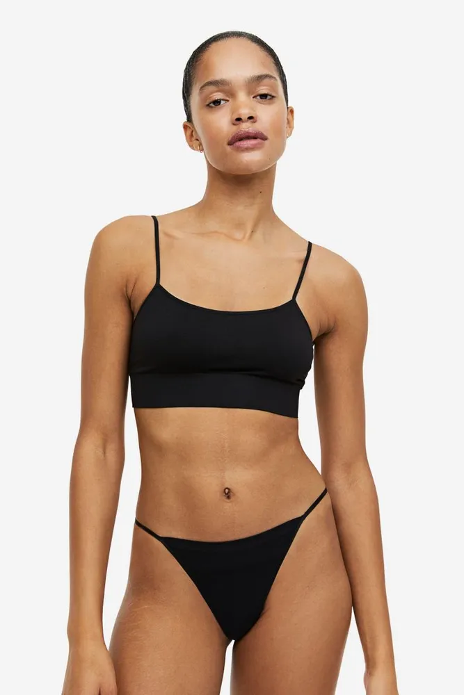 2-pack Seamless Bikini Briefs - Black - Ladies
