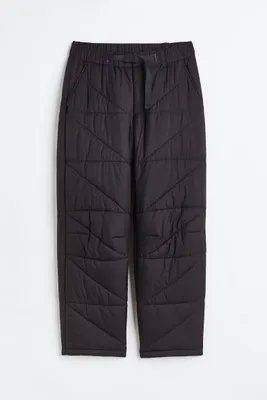 Puffer Pants with Belt
