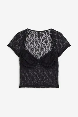 Gathered Bustier-style Top