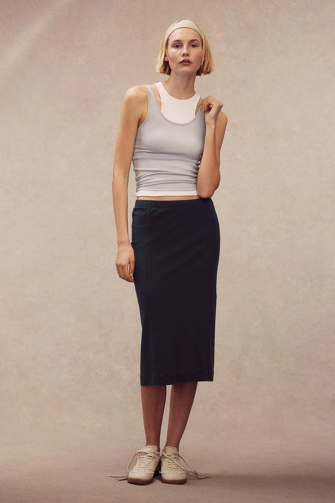 Cotton Pencil Skirt