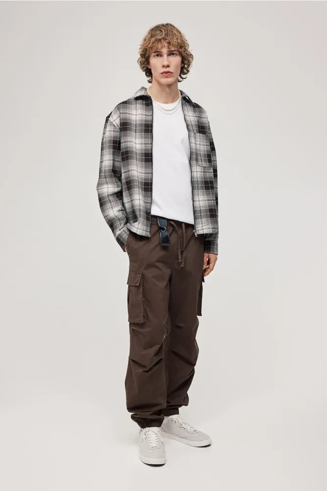 Loose Fit Overshirt with Zipper