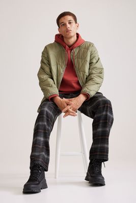 Relaxed Fit Wool-blend Twill Pants