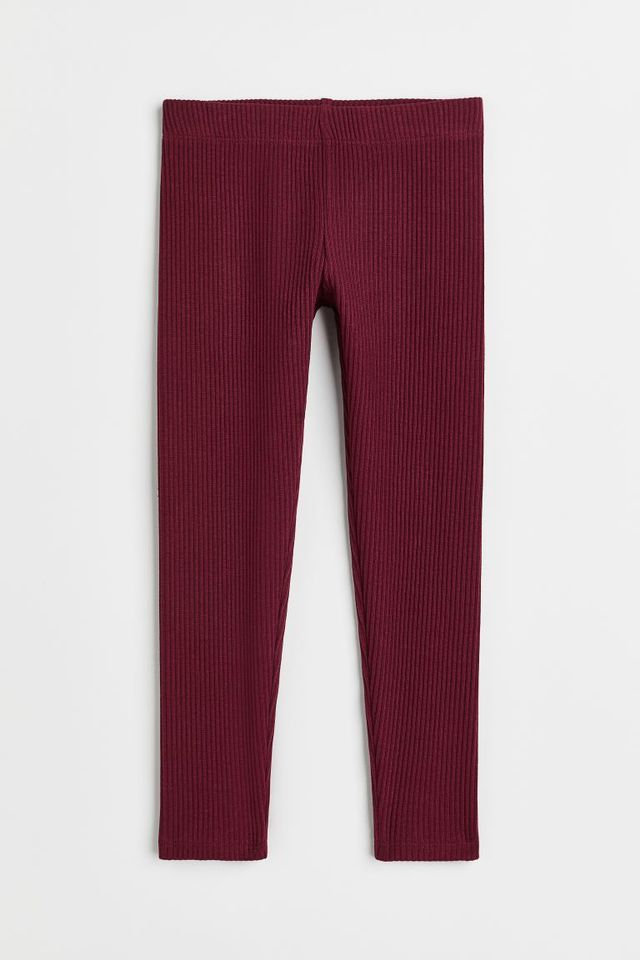 H&M Ribbed Cotton Leggings