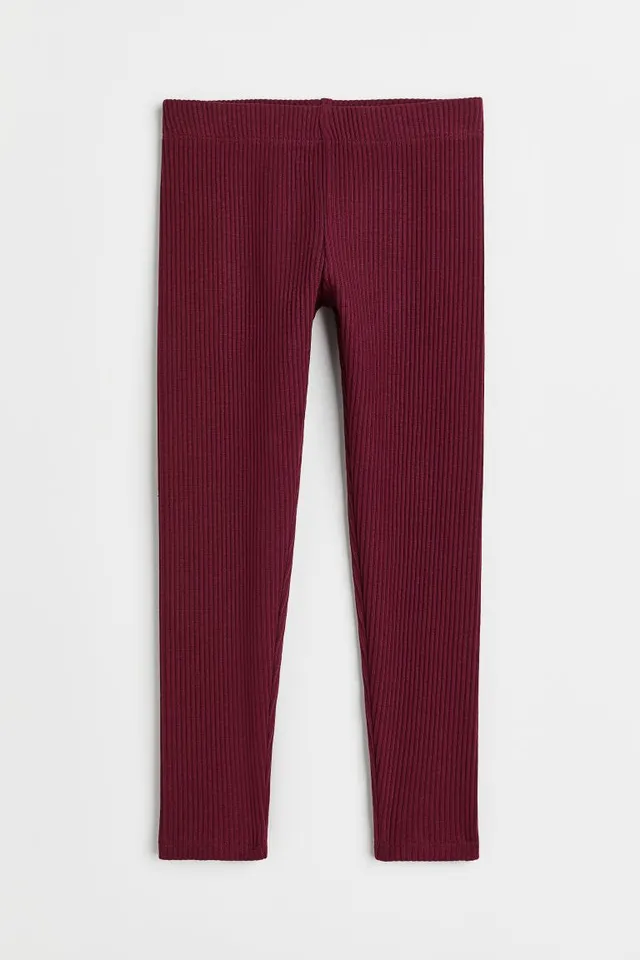 H&M Ribbed Cotton Leggings