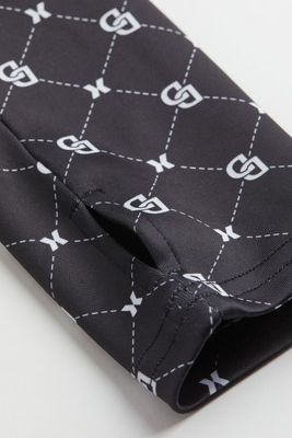 H&M+ Monogram-patterned Fitted Dress