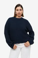 Pull en maille côtelée