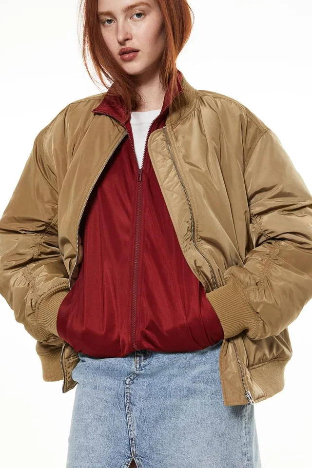 Old Navy Women's Oversized Bomber Jacket