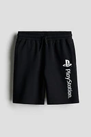 Sweatshorts with Printed Motif