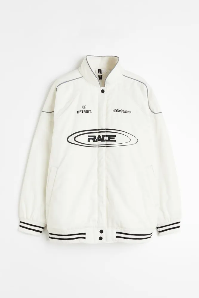Printed Racer Jacket