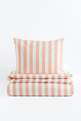 Striped Twin Duvet Cover Set