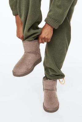 Warm-lined Slip-on Boots