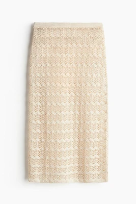 Pointelle-knit Beach Skirt